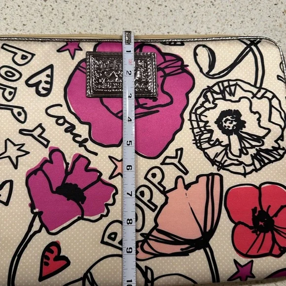 Coach Poppy Floral Laptop Bag - Picture 6 of 7